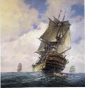 Seascape, boats, ships and warships. 82 unknow artist